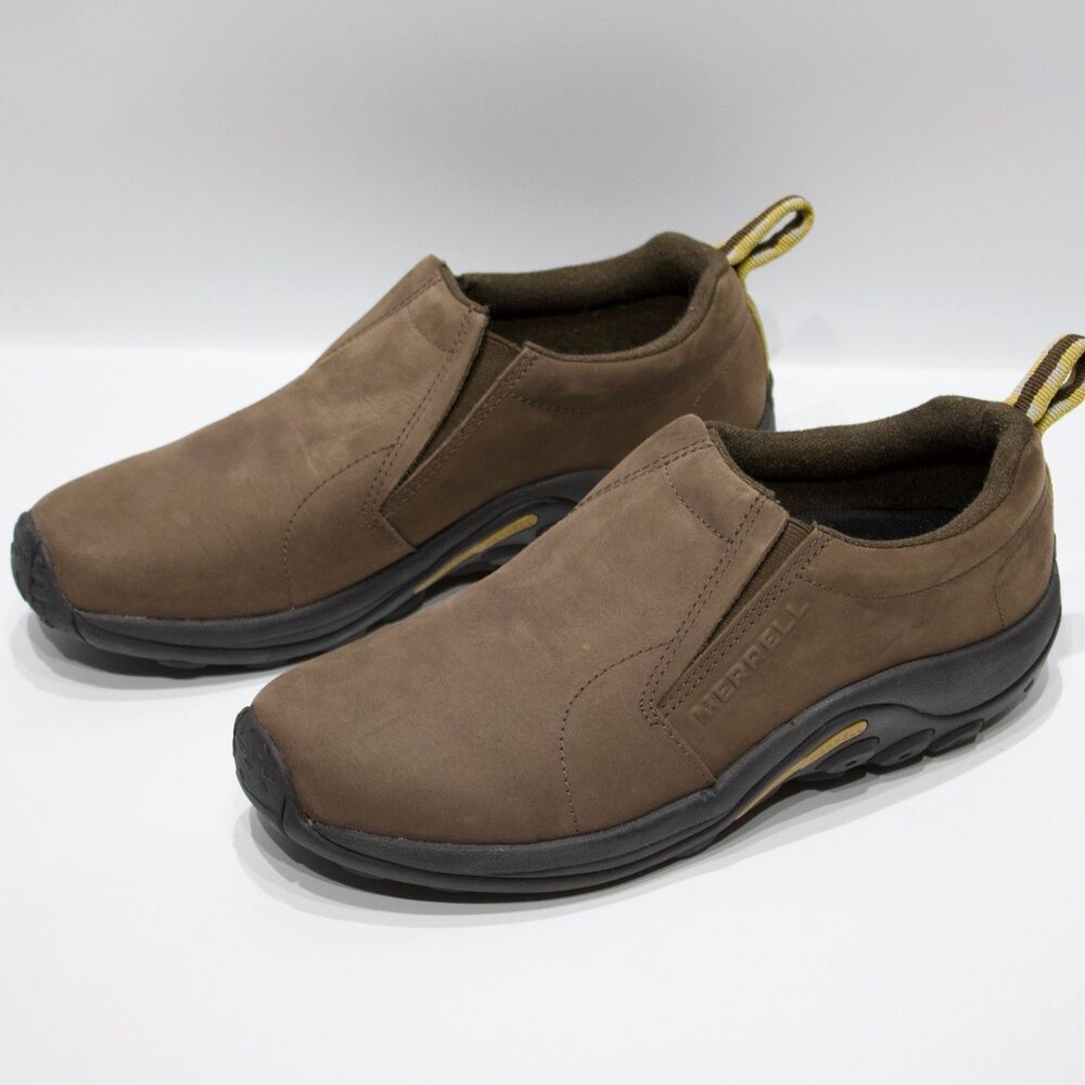 Merrell Bracken Brown Nubuck Leather Slip On Jungle Moc Women Size 11 Worn Once!